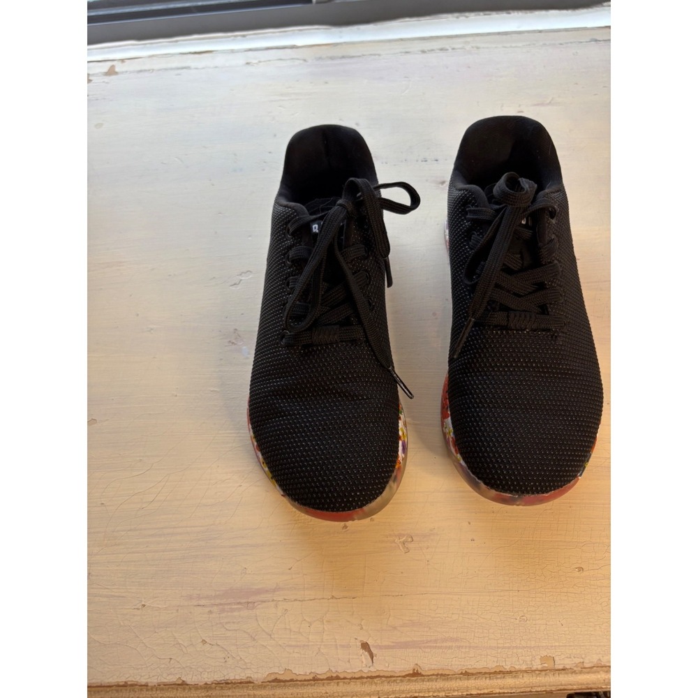 NOBULL Women's Trainers Black Mesh 7.5W‎ – Floral Camo Sole Gym CrossFit Shoes